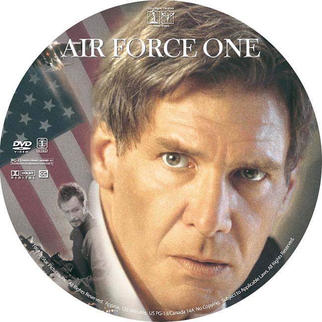 dvd cover Air Force One 1997 R1 Disc Dvd Cover