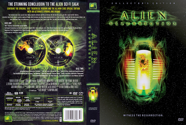 dvd cover Alien Resurrection - Collectors Edition 1997 Dvd Cover