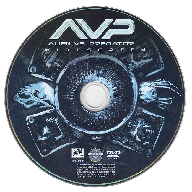 dvd cover Alien Vs Predator 2004 R1 Disc Dvd Cover