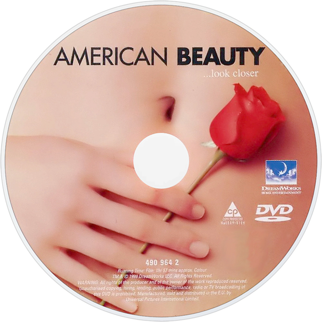 dvd cover American Beauty 1999 R1 Disc Dvd Cover