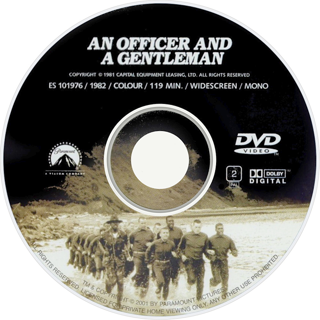 An Officer And A Gentleman 1982 R2 Disc Dvd Cover 