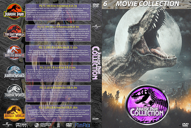 dvd cover Jurassic Park Collection 2022 Dvd Cover