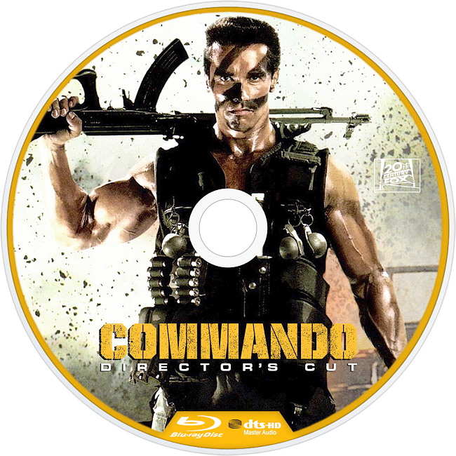 dvd cover Commando - Directors Cut 1985 R2 Disc 1 Dvd Cover
