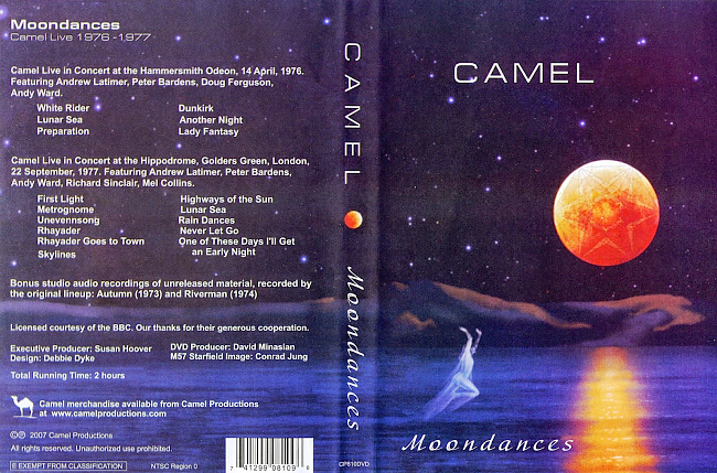 dvd cover Camel - Moondances 2007 Dvd Cover