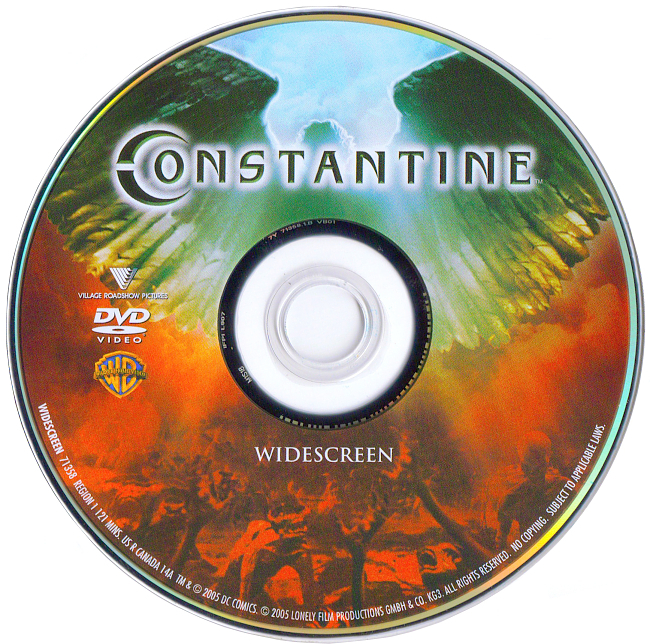 dvd cover Constantine 2005 R1 Disc 3 Dvd Cover