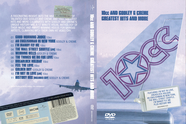 dvd cover 10CC And Coodley & Creme; Greatest Hits And More 2007 Dvd Cover