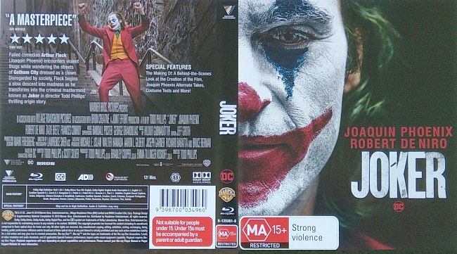 dvd cover Joker 2019 Region B Dvd Cover