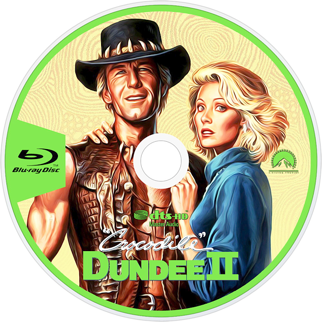 dvd cover Crocodile Dundee II 1986 R1 Disc 1 Dvd Cover