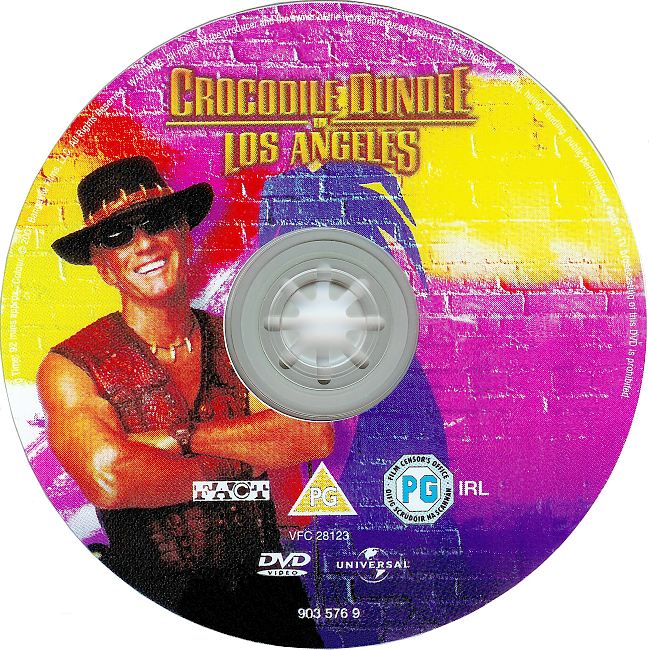 dvd cover Crocodile Dundee In Los Angeles 2001 R2 Disc Dvd Cover