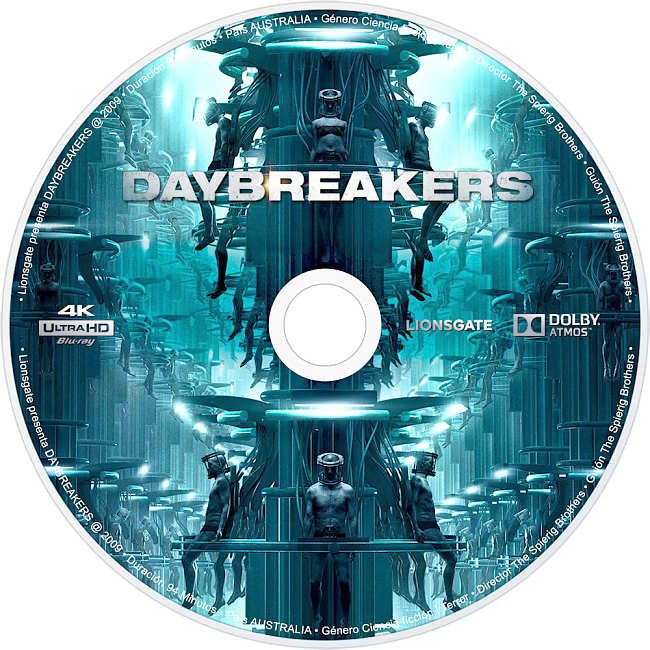 Daybreakers 2010 R1 Disc 4 Dvd Cover 