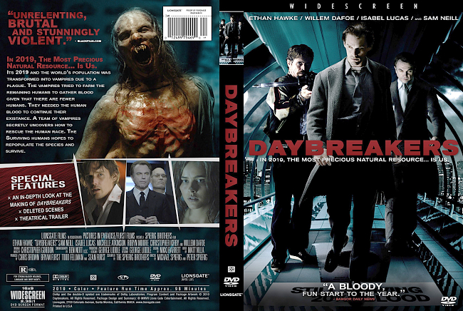 Daybreakers 2010 Dvd Cover 
