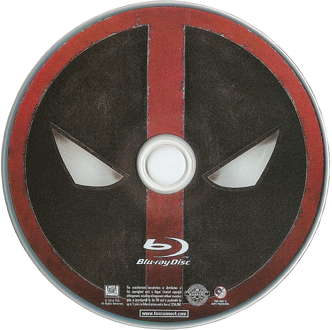 Deadpool 2016 R1 Disc 4 Dvd Cover 