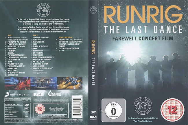 Runrig – The Last Dance 2019 Dvd Cover 