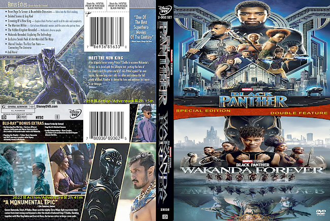 Black Panther Double Feature2022 Dvd Cover 