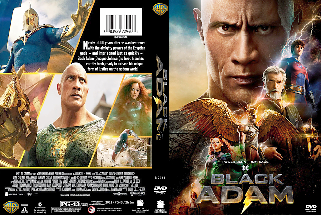 Black Adam 2022 Dvd Cover 
