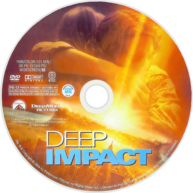 dvd cover Deep Impact 1998 R1 Disc 4 Dvd Cover