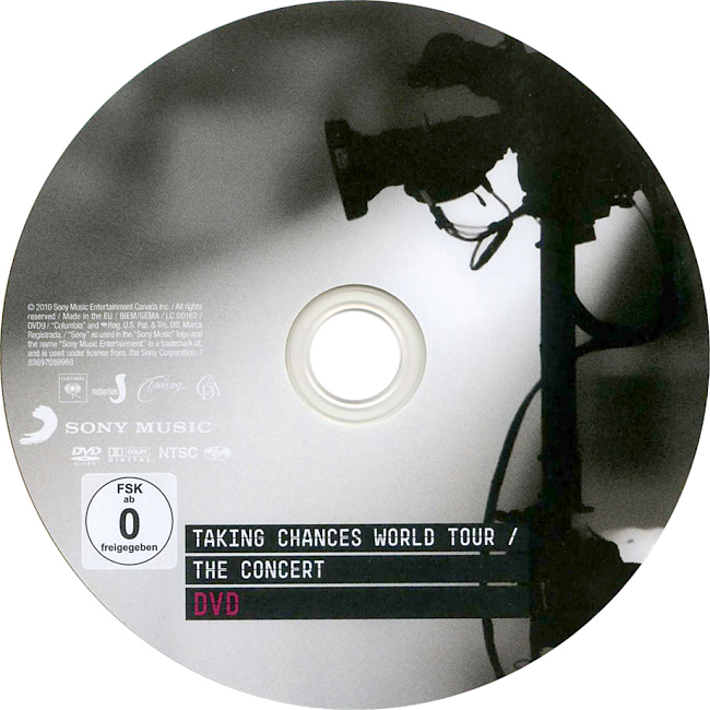 dvd cover Celine Dion - Taking Chances World Tour The Concert 2010 Dvd Cover