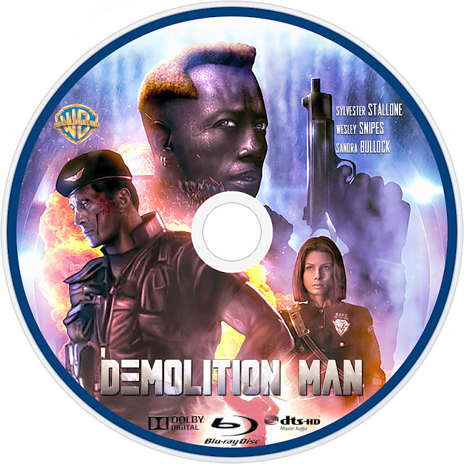 dvd cover Demolition Man 1993 R1 Disc 1 Dvd Cover