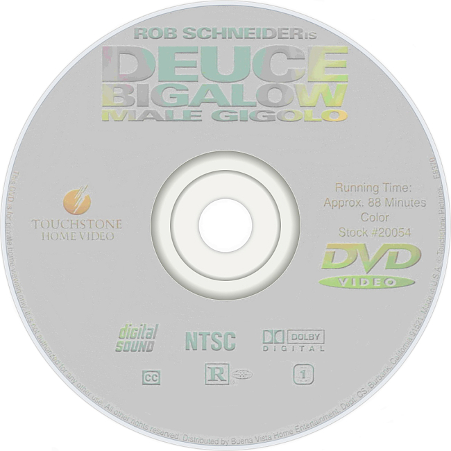 dvd cover Deuce Bigalow 1999 R1 Disc 3 Dvd Cover