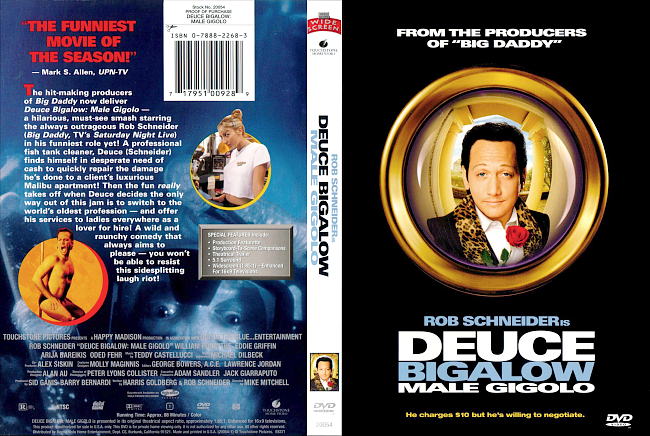 dvd cover Deuce Bigalow 1999 Dvd Cover