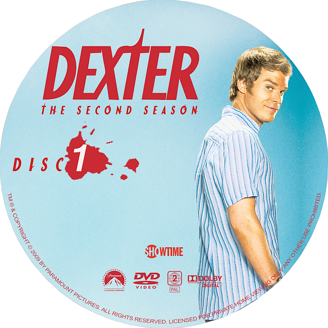 Dexter – Season 2 2007 R2 Disc 1 Dvd Cover 
