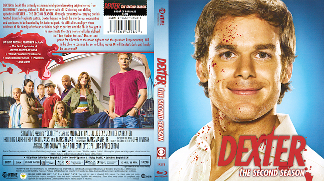 dvd cover Dexter - Season 2 2007 Dvd Cover