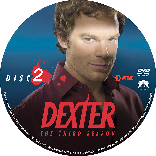 Dexter – Season 3 2008 R1 Disc 2 Dvd Cover 