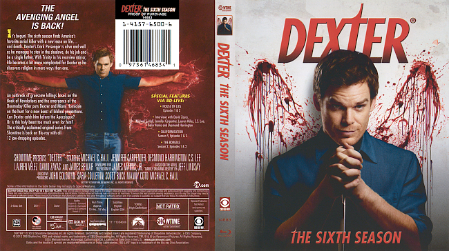 dvd cover Dexter - Season 6 2011 Dvd Cover