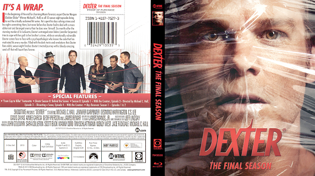 Dexter – Season 8 2013 Dvd Cover 