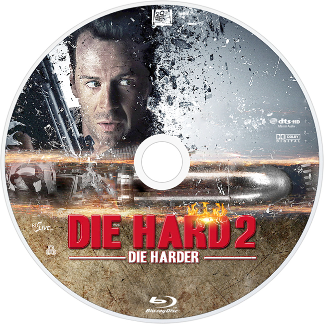 dvd cover Die Hard 2 - Die Harder 1990 R1 Disc 2 Dvd Cover