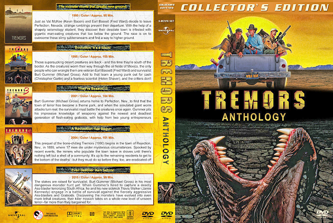 dvd cover Tremors Collection 6 DVD 1990/2015 R1 Dvd Cover