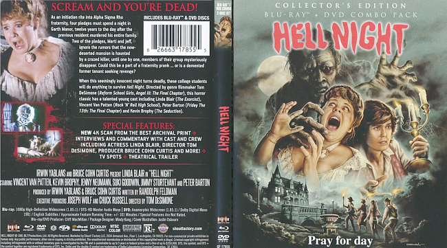 Hell Night 2018 R1 Combo Dvd Cover 