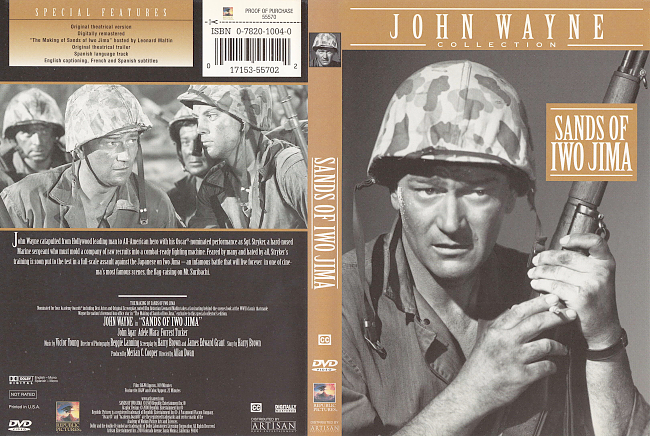 Sands Of Iwo Jima 1949 R1 Dvd Cover 