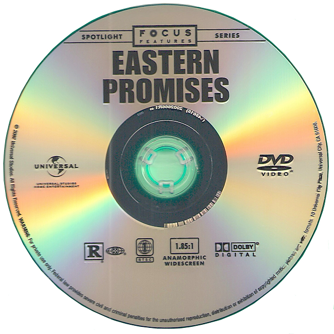 Eastern Promises 2007 R1 Disc 6 Dvd Cover 