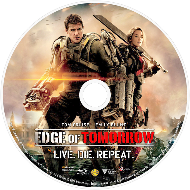 Edge Of Tomorrow 2014 R1 Disc 5 Dvd Cover 