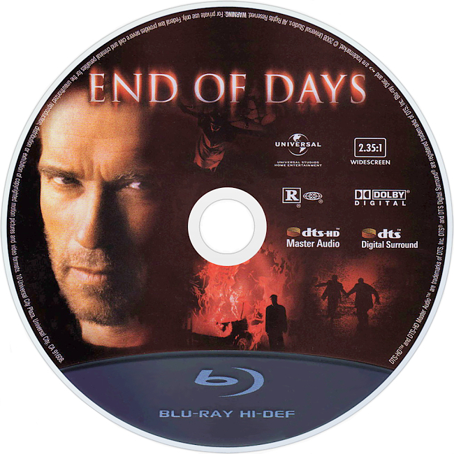 End Of Days 1999 R1 Disc 1 Dvd Cover 