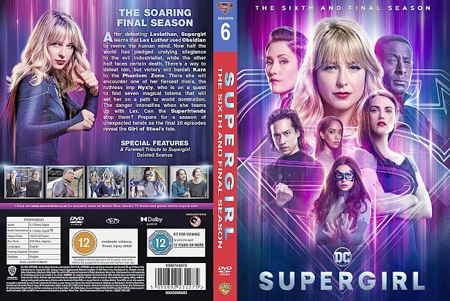 Supergirl – Season 6 2021 Dvd Cover 