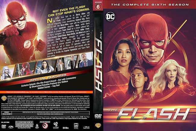 dvd cover The Flash - Season 6 2020 Dvd Cover