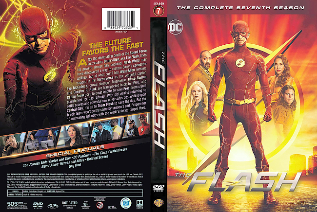 dvd cover The Flash - Season 7 2021 Dvd Cover