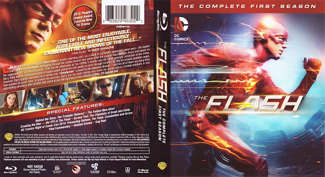 dvd cover The Flash - Season 1 2014 Dvd Cover