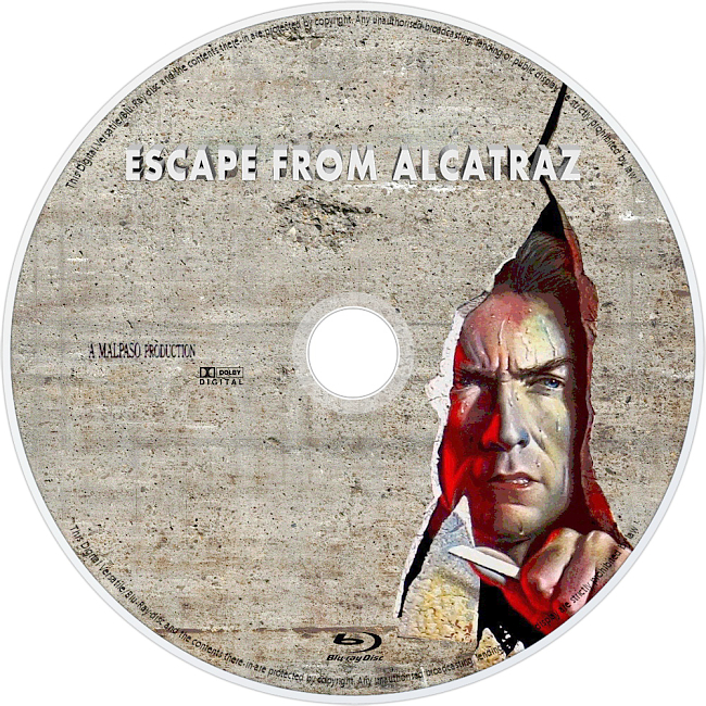 Escape From Alcatraz 1979 R1 Disc 3 Dvd Cover 