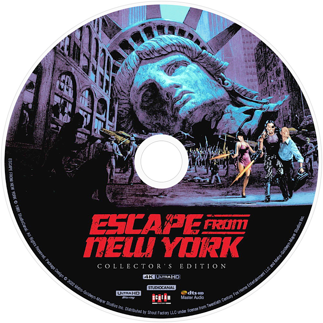 Escape From New York – Collectors Edition 1981 R1 Disc 3 Dvd Cover 