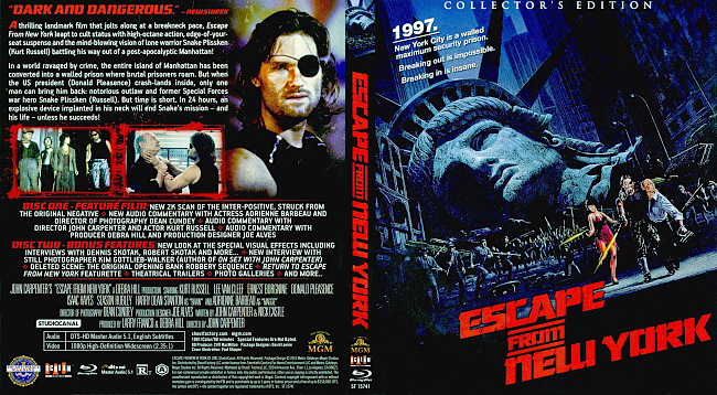 Escape From New York – Collectors Edition 1981 Dvd Cover 