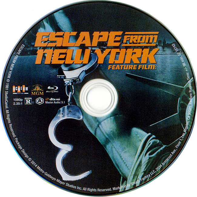 Escape From New York 1981 R1 Disc 2 Dvd Cover 