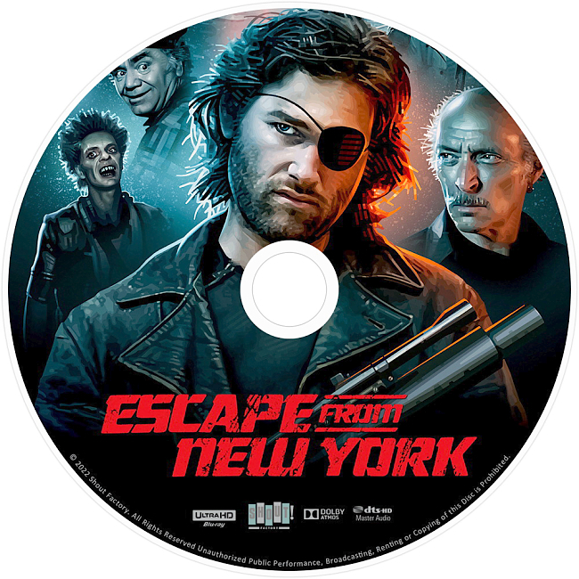 dvd cover Escape From New York 1981 R1 Disc 1 Dvd Cover