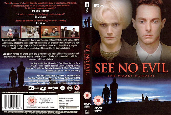 See No Evil; The Moors Murders 2006 R 2 Dvd Cover 