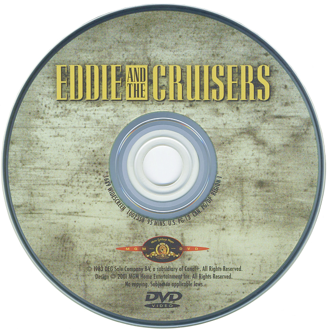 Eddie And The Cruisers 1983 R1 Disc 2 Dvd Cover 
