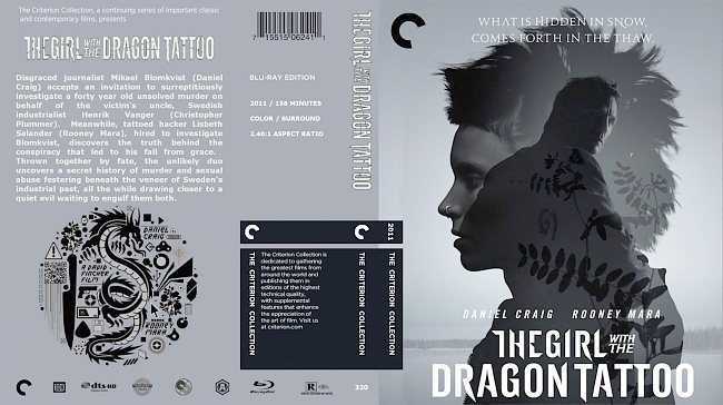dvd cover The Girl With - The Dragon Tattoo - The Criterion Collection 2005 Dvd Cover