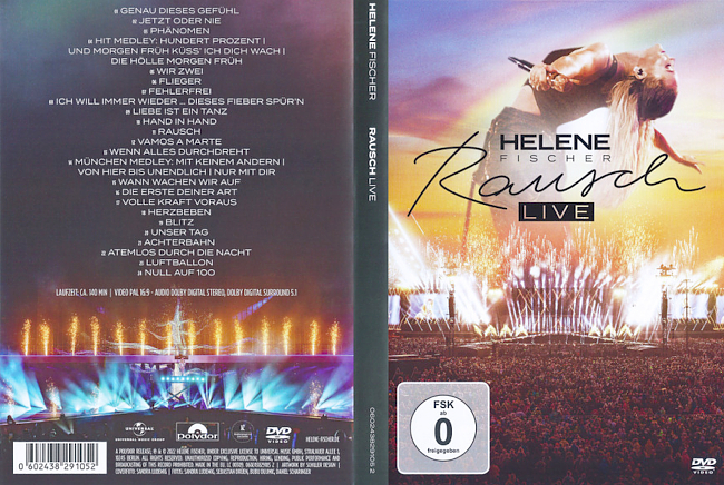 dvd cover Helene Fischer â Rausch - Live 2022 Dvd Cover
