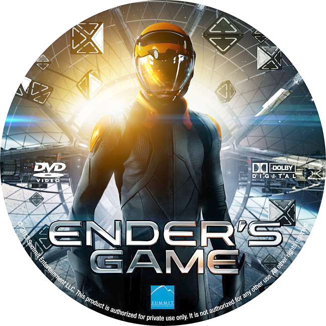 Enders Game 2013 R1 Disc 9 Dvd Cover 